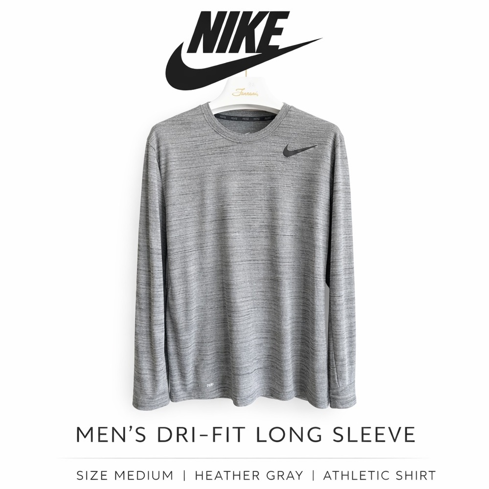 Nike Men's Gray Long Sleeve Tee